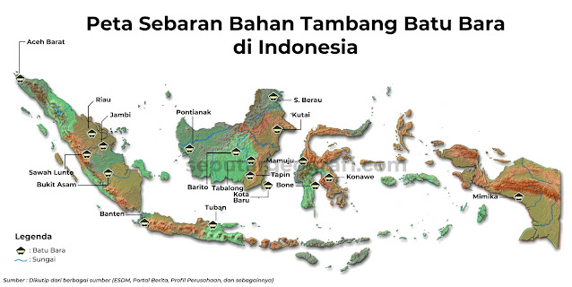 sebaran tambang batubara